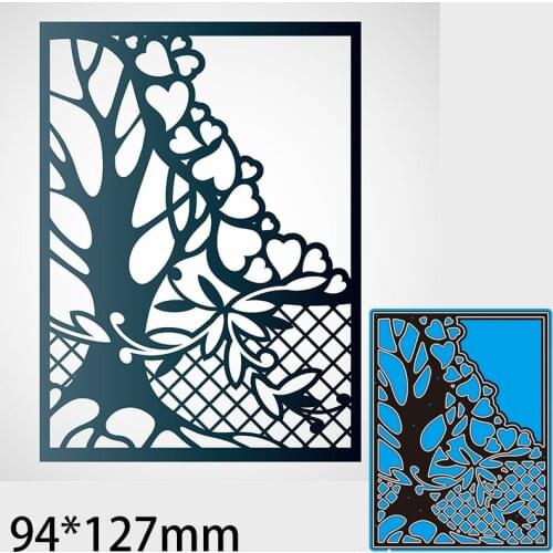 94*127mm Laser Tree Card New Metal Cutting Dies Scrapbooking DIY Album Paper Card Craft Embossing Stencil