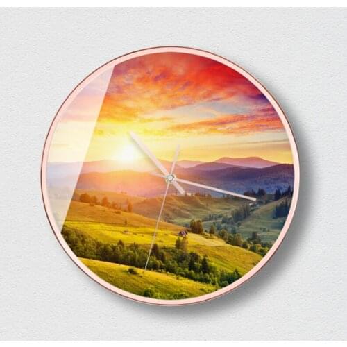 New Wall Clock Large Size Luxury Silent Movement Clocks Metal Rounds Precise Sweep Wall Clocks Modern Design For Home Decoration