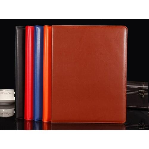 Popular artificial leather file folder folders for documents reports conference signature with metal clip office supplies 1211B