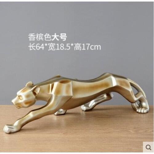Contracted animal leopard places interior bridal sitting room wine cabinet office decoration opening gift sculpture art crafts