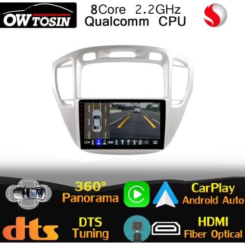 Qualcomm CPU Android For Toyota Highlander Kluger 1 XU20 2001-2007 Car Radio GPS 360 Panoramic 4G LTE DTS DSP CarPlay Head Unit