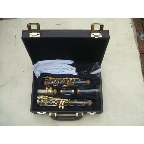 Clear clarinet kit Bb key real gold plated parts new