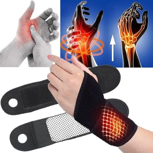 1 Pair Self-heating Magnetic Warm Wristband Splint Sprains Arthritis Wrist Carpal Tunnel Hand Wrist Support Brace Guard