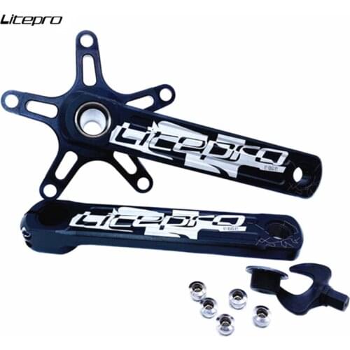 Folding Bike Litepro Edge Hollow Crankset 170mm Aluminum Alloy BCD130mm Bicycle Crank
