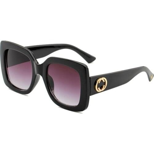 Vintage Square-frame Sunglasses Women Oversized Big Frame Sun Glasses Female Male Luxury Brand Designer Mirror Oculos De Sol