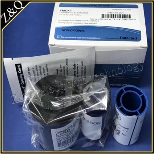 Compatible Datacard 546314-701 color ribbon YMCKO for use with Datacrd SP30 Card printer