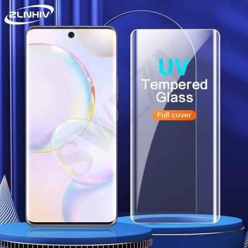 UV phone screen protector for Huawei P30 P40 pro plus mate 20 30 30E 40 40E nova 7 8 honor 30 50 V40 lite film tempered glass