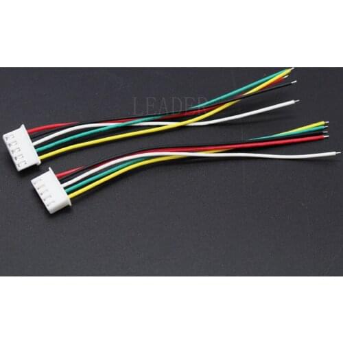 100 pcs/lot JST XH 5S Lipo Balance Lead Extension Charge Wire 26AWG 100mm with Connector Pins