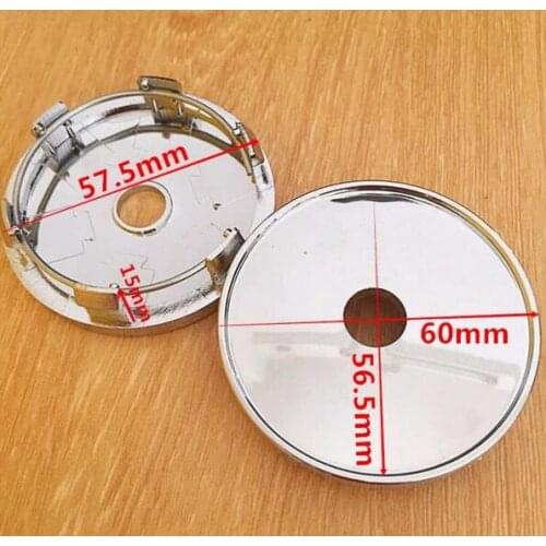 20pcs 60mm Wheel Center Cover Hub Cap 3D car badges emblem no logo