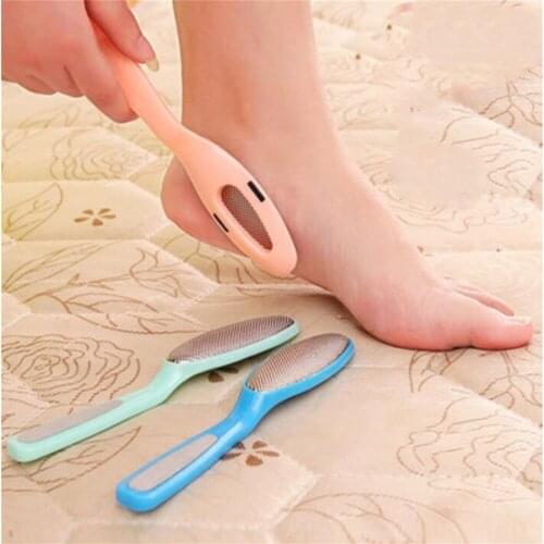 30pcs/lot Foot rasp scrubber file Callus remover Feet care pedicure Stainless steel metal tool to remove hard skin