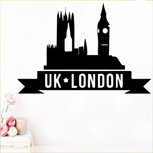 Free Shipping London Pvc Wall Decals Home Decor For Kids Rooms House Decoration Vinyl Art Decal Naklejki Na Sciane Muursticker