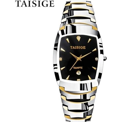 Hot Sale! TAISIGE 2020 Tungsten Steel Watch Man Waterproof WristWatch Japan VJ12 Movt Luxury Brand Watches Men Relogio Masculino