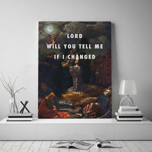 Christian religious art quotes Canvas poster Painting wall Art decor Living room Bedroom Study Home Decoration Prints