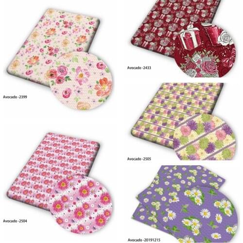 Huangtao Diy 50X150cm Flower Printing Cartoon Character Pattern Double Brush Poly Fabric By Yard 100% Polyester Fabric