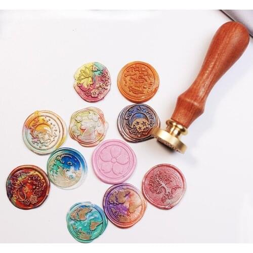 World Map Fire Paint Seal Chocolate Baking Mold Bee and Wind Bunny Envelope Sealing Wax Seal Stamp