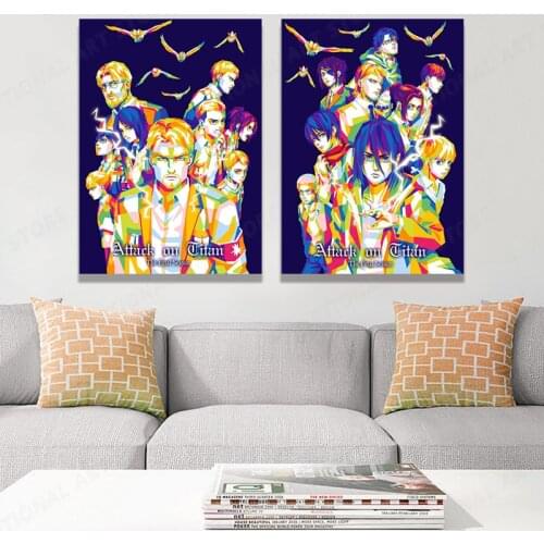 High Definition Print Japanese Anime Attack On Titan PARADIS Canvas Poster Creative Picture Wall Art Home Lnterior Decoration