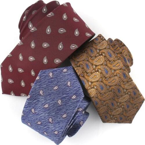 Skinny Paisley Neckties For Men Woven Classic Suits Ties Slim Groom Neck Tie Gravatas Slim Corbata Vestidos Men Tie Red Blue