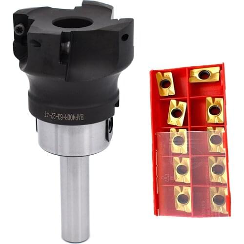 1set C12 C16 20 FMB22+BAP400R 50mm Cutter Head+10pcs apmt1604 Carbide Inserts Face Milling cutter shell end mill adapter