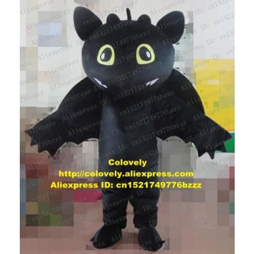 Night Fury Bat BugBat Mascot Costume Adult Cartoon Character Outfit Fancy Dress Suit Ambulatory Walking Hotel Pub zz7497