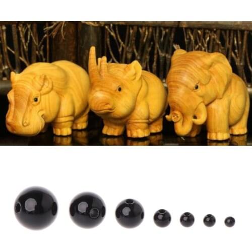 D7WF 100pcs 3-12mm Black Safety Doll Eyes Sewing Beads For DIY Bear Stuffed Toys Scrapbooking Crafts