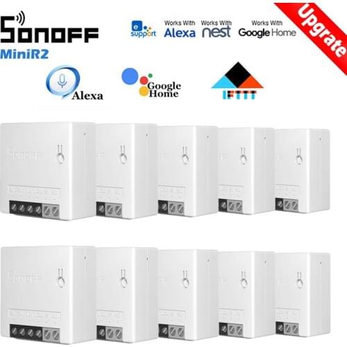 30 Pcs SONOFF MINIR2 Wifi Mini Switch Timer Wireless Switches Smart Home Automation Compatible with eWelink Alexa Google Home