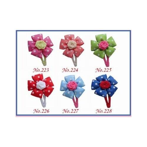 200 Good Girl 2/2.75" New Boutique Hair Bow + Snap Clip 8 Styles 480 No