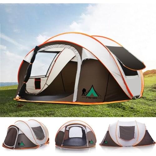 Outdoor Ultralight 5-8 Person Camping Tent 280*200*120cm Large Waterproof Windproof Quick Automatic Opening Family Hiking Tents