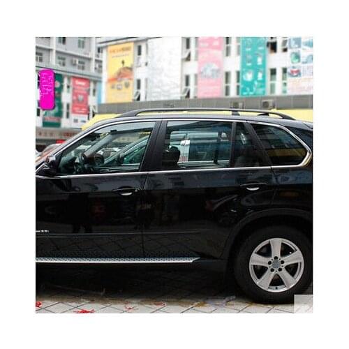Stainless window full Complete Around cover Trim 10pcs For BMW X5 E70 2007-2013