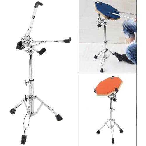 Full Metal Adjustment Foldable Floor Drum Stand Holder for 10 12 Inch Jazz Snare Dumb Drum