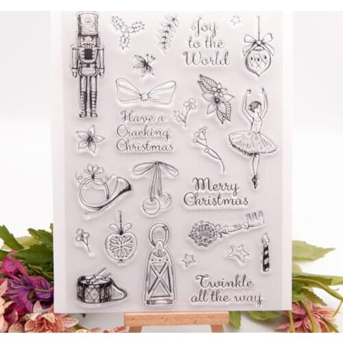 Ballet Bow Transparent Clear Silicone Stamp Seal Cutting DIY Scrapbooking Rubber Coloring Embossing Diary Decoration Reusable
