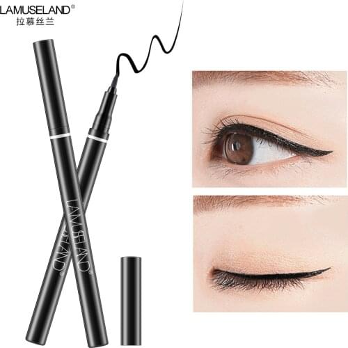 Long-Lasting Waterproof Liquid Eyeliner Black Eye liner Liquid Makeup Brand lamuseland #L19E03
