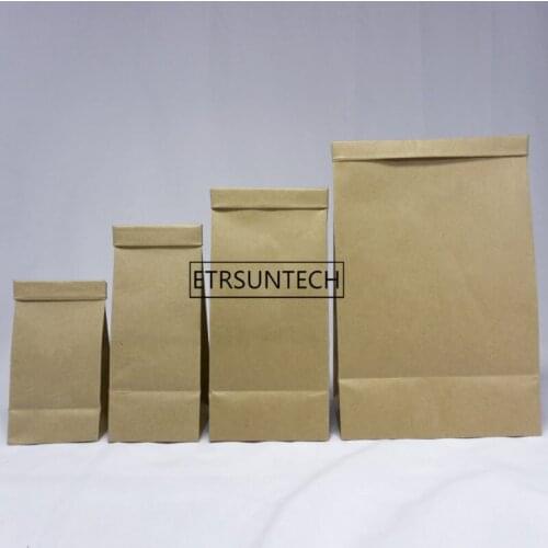 Kraft Paper Doypack Aluminium Foil Inlay Self Seal Bag Reusable Snack Nuts Sugar Packaging Storage Bags