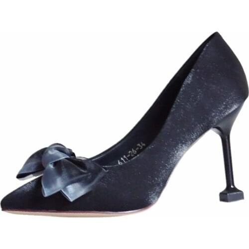 High Heels 2019 Spring With Pointed Female Shoes Shallow Mouth Temperament Single Shoes Women