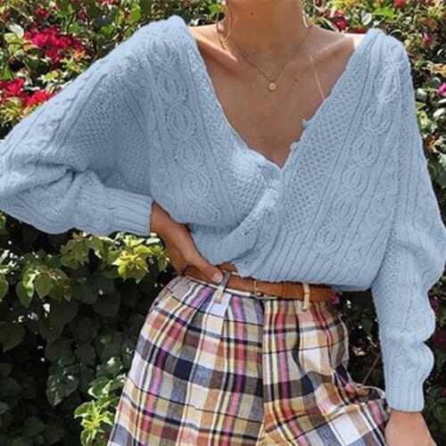 Womens Knitted Sweaters V-neck Cardigan Pink Twist Weave Single Breasted Women Sweater Autumn 2021 Casual Korean Fashion Tops