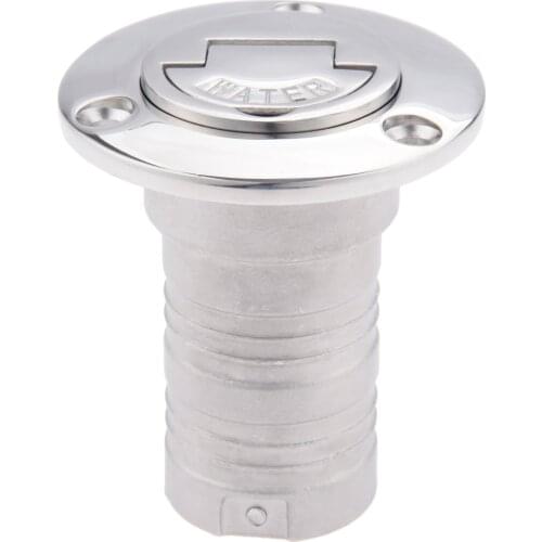 1Pc Yacht 316 Stainless Steel Marine Keyless Cap Boat Deck Water Filler For Caravans Boats Marine Hardware 1.5inch 38mm Tube