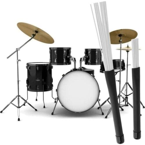 2pcs/set Retractable Nylon Jazz Drum Brushes 23cm Drum Sticks Percussion Drumsticks With Rubber Handles Musical Accessories New