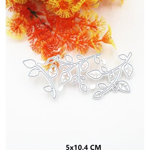 2021 Leaves Metal Cutting Dies DIY Scrapbooking Paper Photo Album Crafts Knife Mould Cards Embossing Mold Stencils for Decor