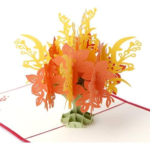 3D Pop Up Greeting Card Handmade Happy Birthday Merry Christmas Card