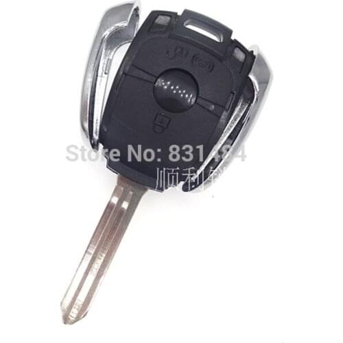 5pcs/lot New remote car key case For Ssangyong Korando remote Keycase key shell with uncut blade