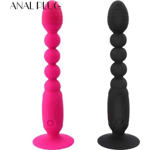 ANAL PLUG Chargable Vibrating Beads Anal Trainer Butt Plug Prostate Massager Anal Vibrator Unisex Anal Sex Toy Product