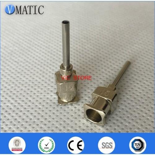 Free Shipping Hot Selling 0.5'' Tip Length 15G All Metal Tips Blunt Stainless Steel Glue Dispensing Needle Tips 1/2 Inch 12Pcs