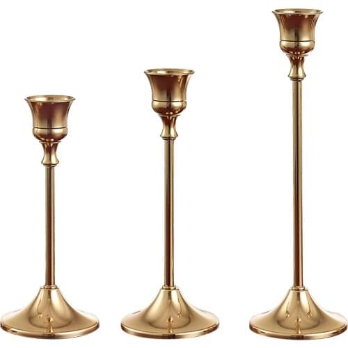 Candlestick Gold, Candle Sticks for Candlelight Romantic Dinner, Centerpiece