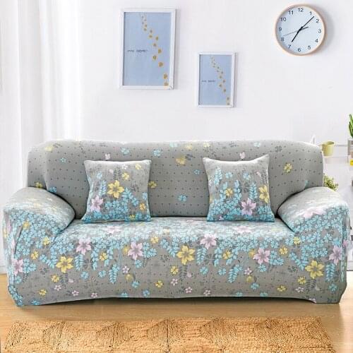 Floral Printing Sofa Cover Elastic Universal Sectional Throw Couch Corner Cover Cases for Armchairs Home Decor 1/2/3/4 seater