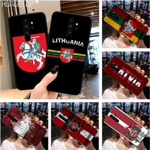 HUAGETOP Latvia Lithuania Flag Soft Phone Case Cover for Redmi Note 9 8 8T 8A 7 6 6A Go Pro Max Redmi 9 K20
