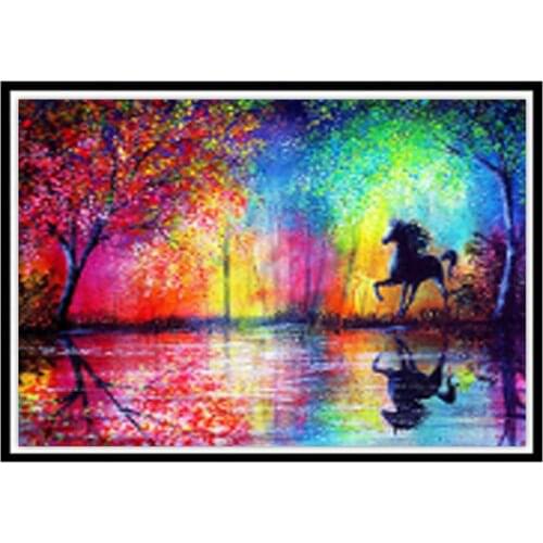 DIY 5D diamond painting macatone animal landscape round diamond home decoration wall stickers handmade New Year gifts
