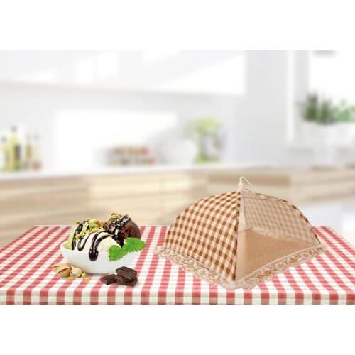 Home Foldable Table Food Cover Portable Umbrella Style Anti Fly Mosquito Kitchen Cooking Tools Meal Cover Table Mesh Food Covers