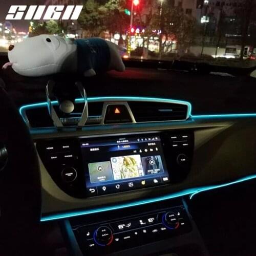 SNCN Flexible Neon LED Car Interior Atmosphere Lights Strip For Opel Corsa Cabrio Astra Adam Corsa Van Zafira Mokka Insignia 5m
