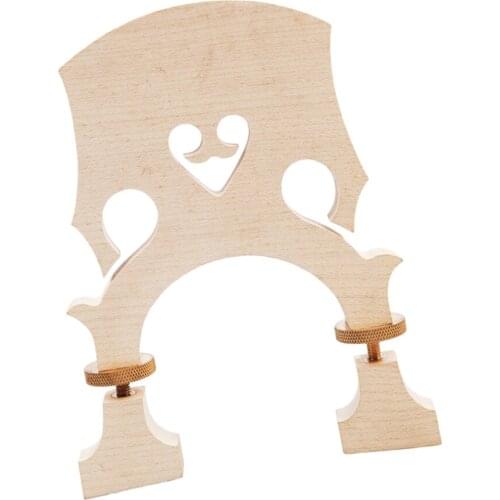 Exquisite Maple 1/2 Double Bass Upright Bridge DIY Adjustable Height