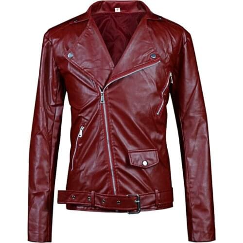 2020 Popular Autumn Winter European Mens Jacket Motorcycle Motorcycle Clothing Fashion Cool Streetwear Casual Solid Color