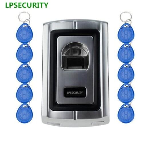 LPSECURITY 10tags Access Control Fingerprint reader/scanners with RFID EM reader/Control de Acceso Biometrico